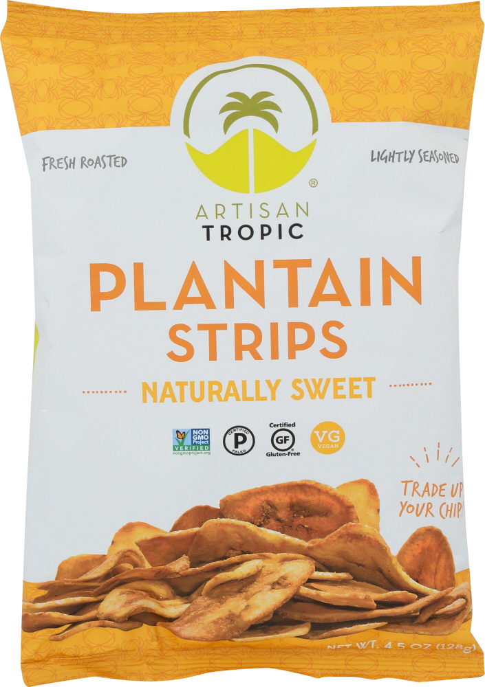 Picture of Artisan Tropic KHLV00288762 4.5 oz Naturally Sweet Plantain Strips Chips