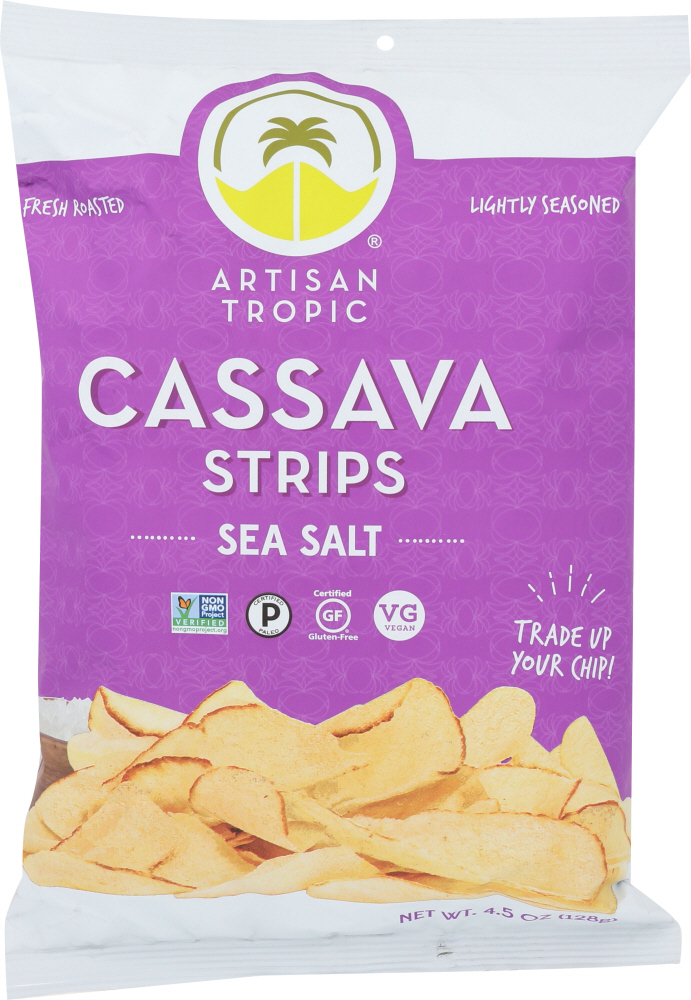 Picture of Artisan Tropic KHLV00288764 4.5 oz Sea Salt Cassava Strips Chips