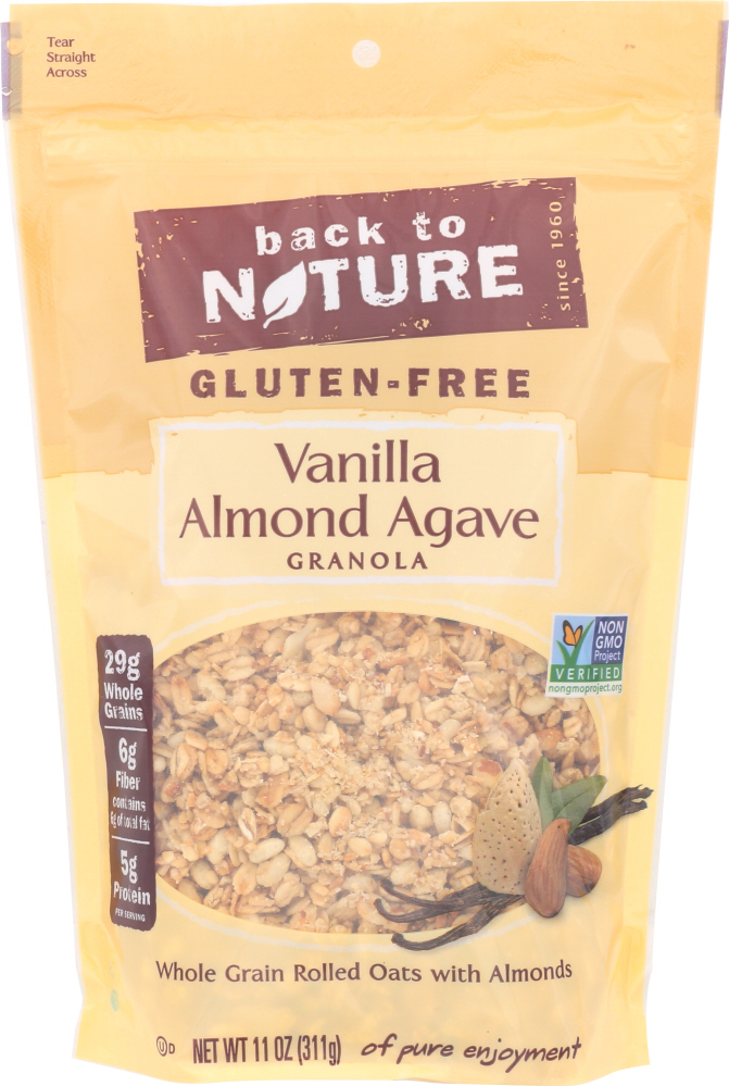 Picture of Back to Nature KHLV00120976 11 oz Gluten-Free Granola Vanilla Almond Agave