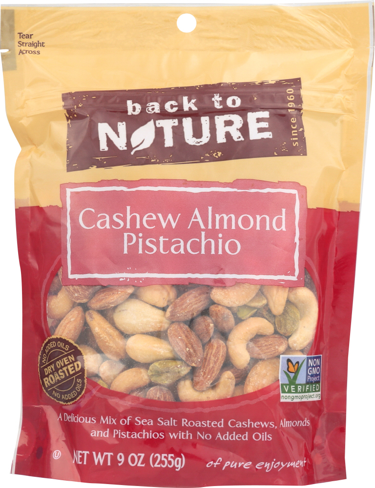 Picture of Back to Nature KHLV00284838 9 oz Cashew Almond Pistachio Mix