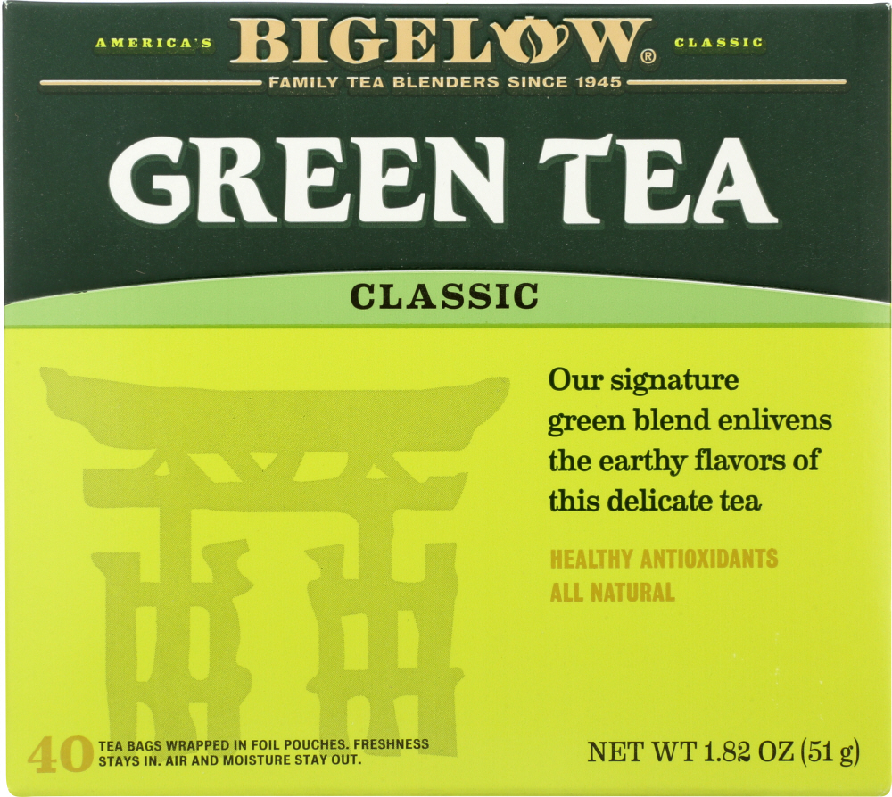 Picture of Bigelow KHLV00185827 1.82 oz Classic Green Tea - Bags of 40