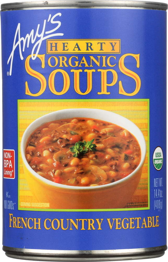 Picture of Amys KHLV01628544 14.4 oz Gluten Free French Country Vegetable Soup