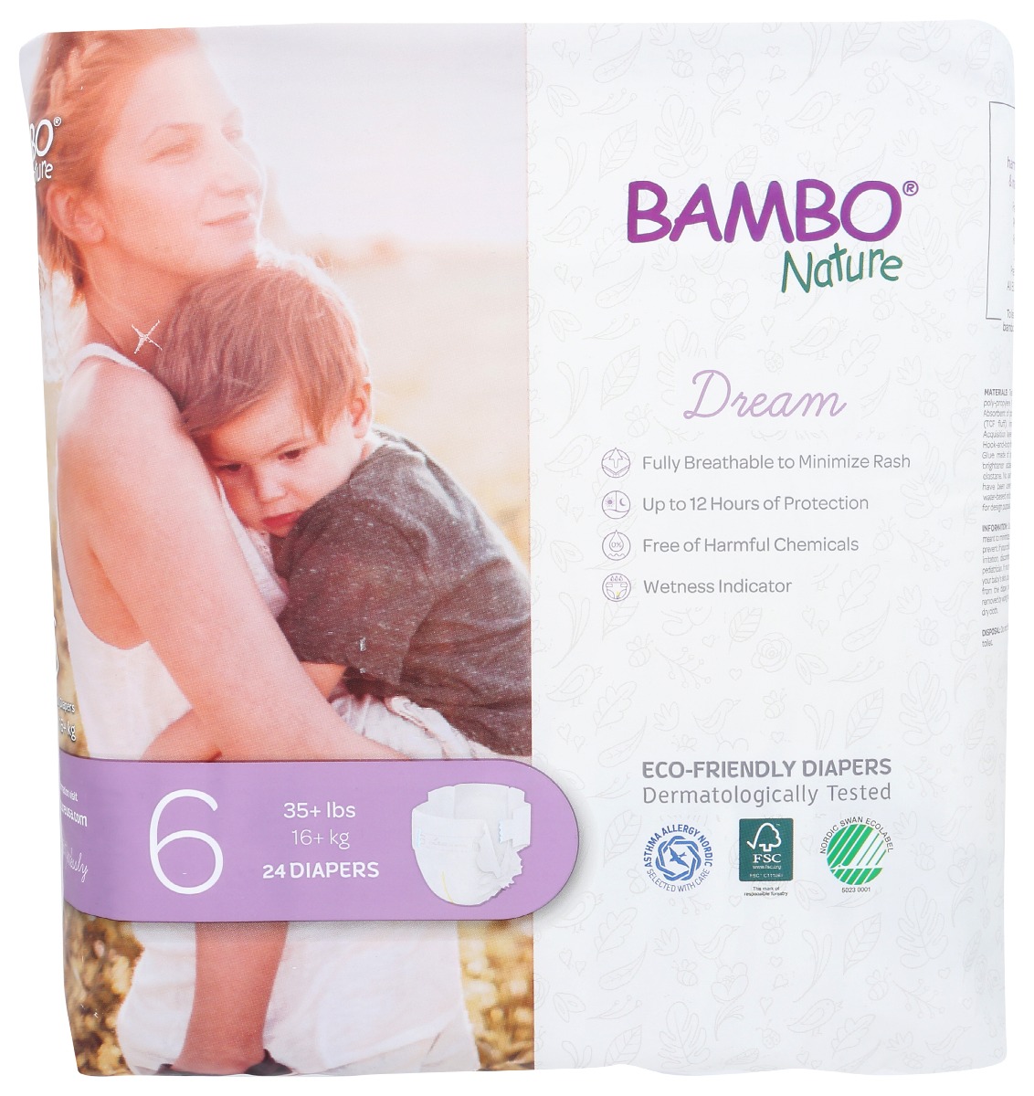 Picture of Bambo Nature KHRM00383045 Baby Diapers&#44; Size 6 - Pack of 24