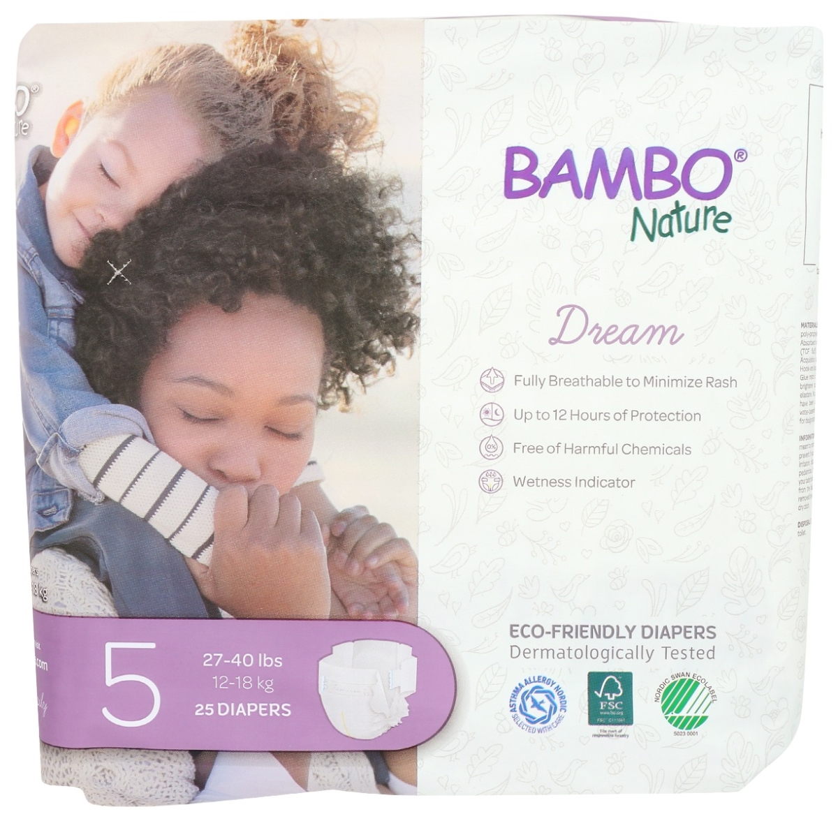 Picture of Bambo Nature KHRM00383046 Baby Diaper Care - Size 5 - Pack of 25