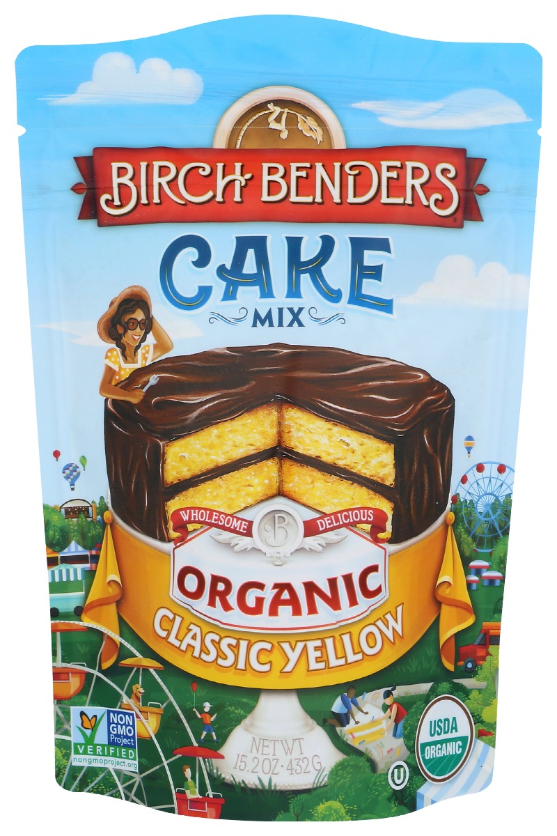 Picture of Birch Benders KHRM00375342 15.2 oz Organic Classic Yellow Cake Mix