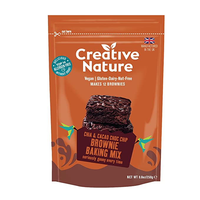 Picture of Creative Nature KHRM00396060 8.8 oz Chia & Cacao Choco Chip Brownie Baking Mix