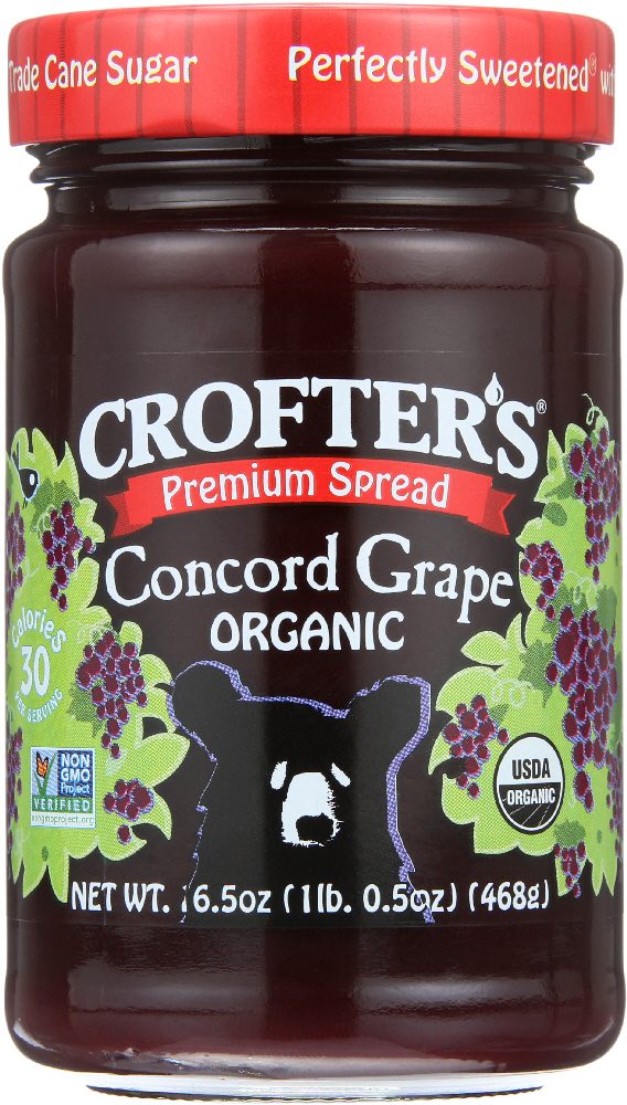 Picture of Crofters Organic KHLV01587724 16.5 oz Concord Grape Fruit Spread