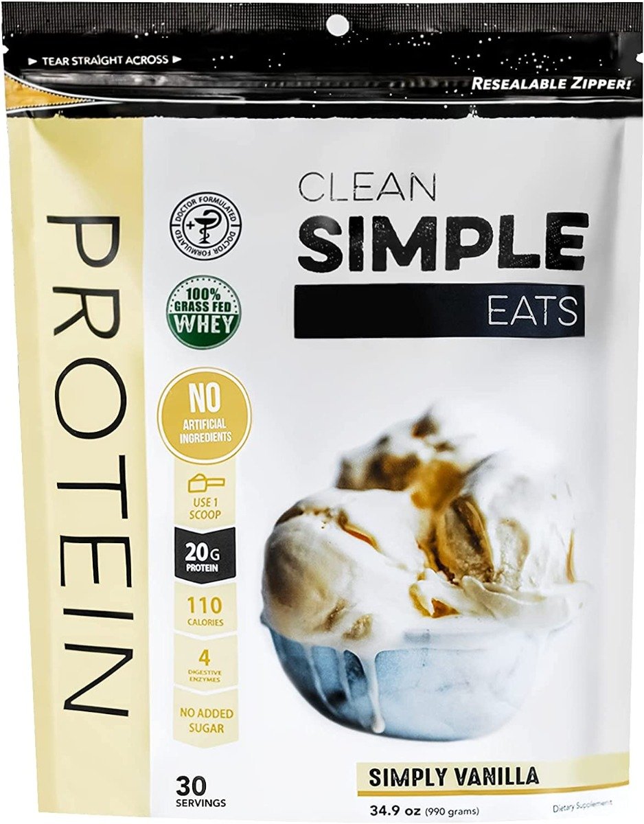 Picture of Clean Simple Eats KHCH00394472 36 oz Vanilla Protein Powder