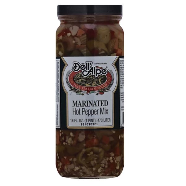 Picture of Dell Alpe KHRM00315563 16 fl oz Marinated Hot Pepper Mix