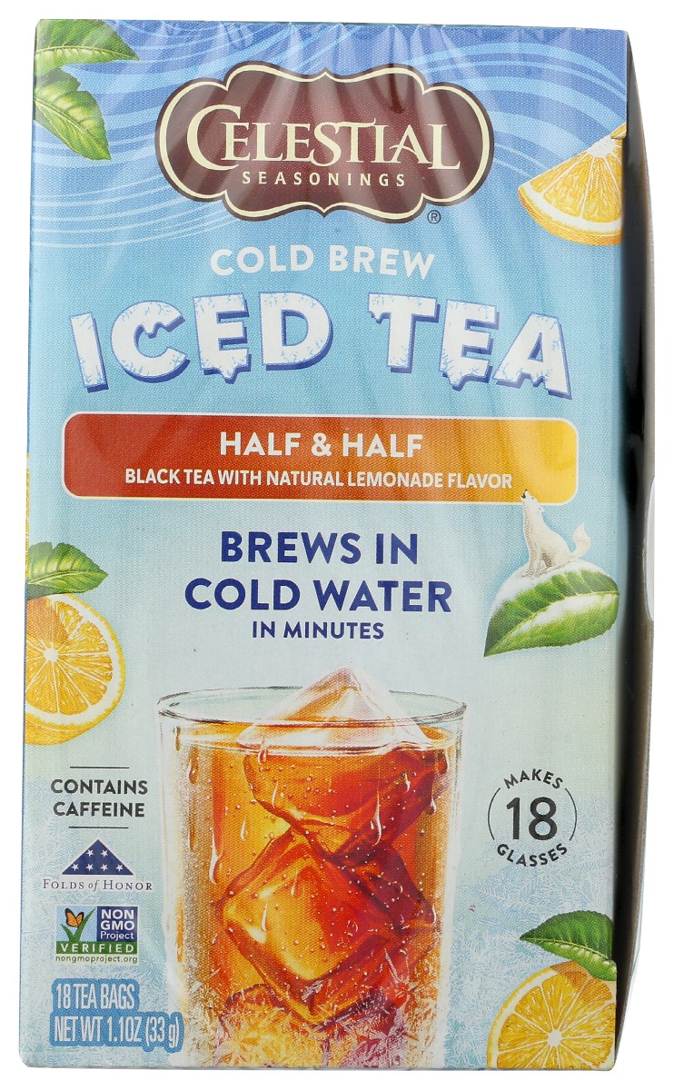 Picture of Celestial Seasonings KHCH00377911 Cold Brew Half & Half Tea&#44; 18 Tea Bags