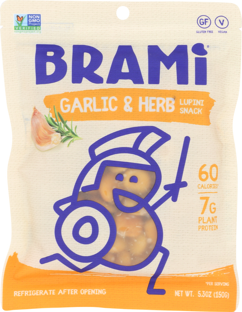 Picture of Brami Snacks KHLV00287784 5.3 oz Herb Garlic Bean