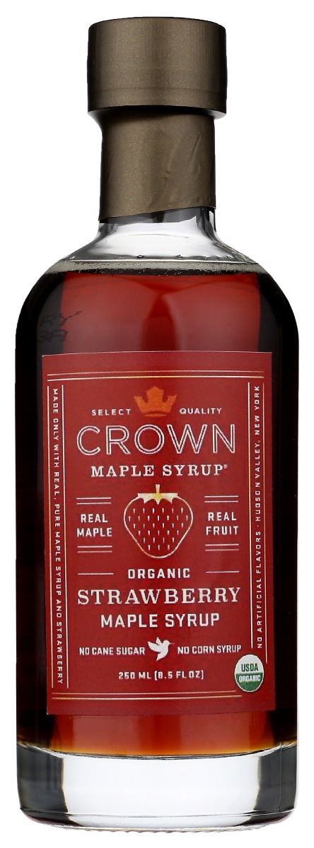 Picture of Crown Maple KHRM00393429 8.5 fl oz Organic Strawberry Maple Syrup