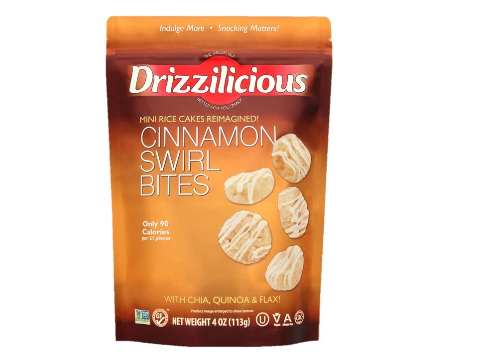 Picture of Drizzilicious KHRM00350667 4 oz Mini Cinnamon Swirl Rice Crisps