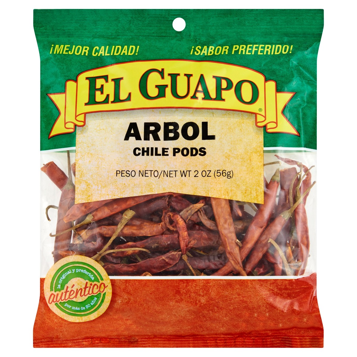 Picture of El Guapo KHRM00260437 2 oz Chili De Arbol Whole Spice
