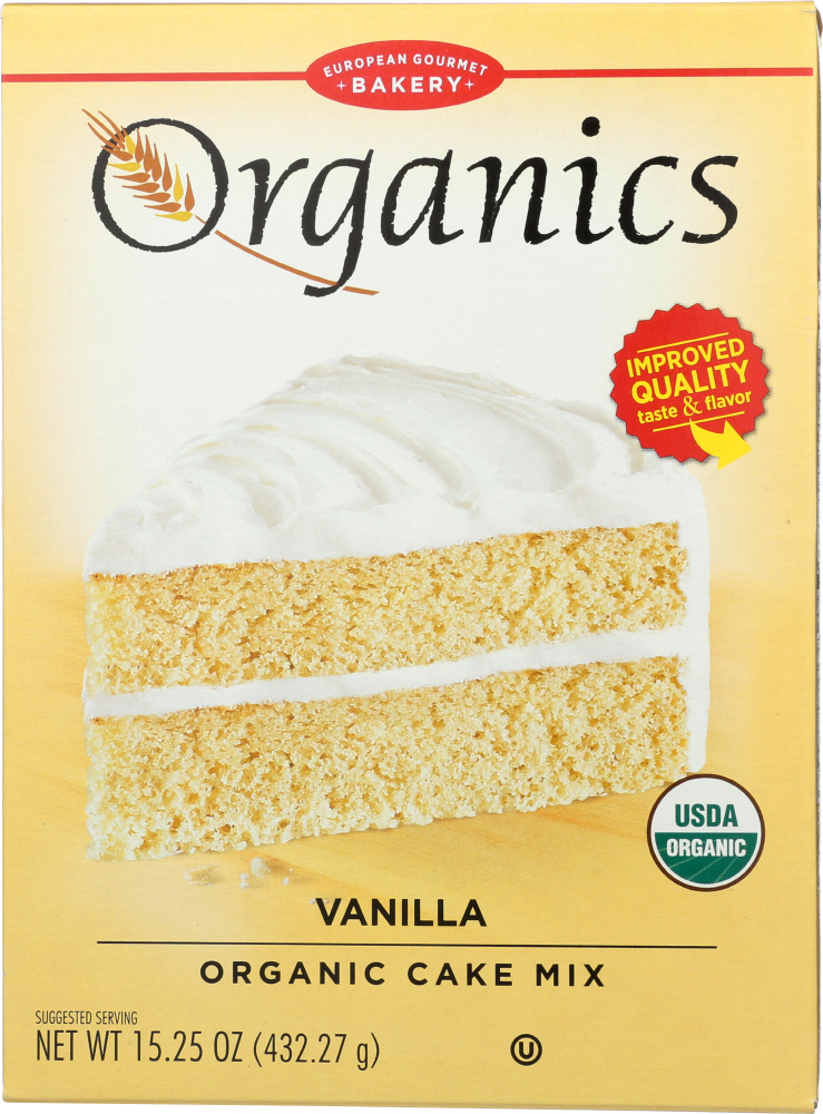 Picture of European Gourmet Bakery KHLV00442426 15.25 oz Vanilla Organic Cake Mix