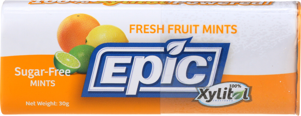 KHLV00254627 Xylitol Tin Fresh Fruit Mints - 60 Piece -  Epic Dental