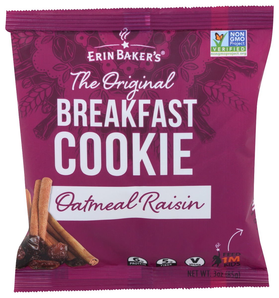 Picture of Erin Bakers KHRM00191654 3 oz Oatmeal Raisin Breakfast Cookies