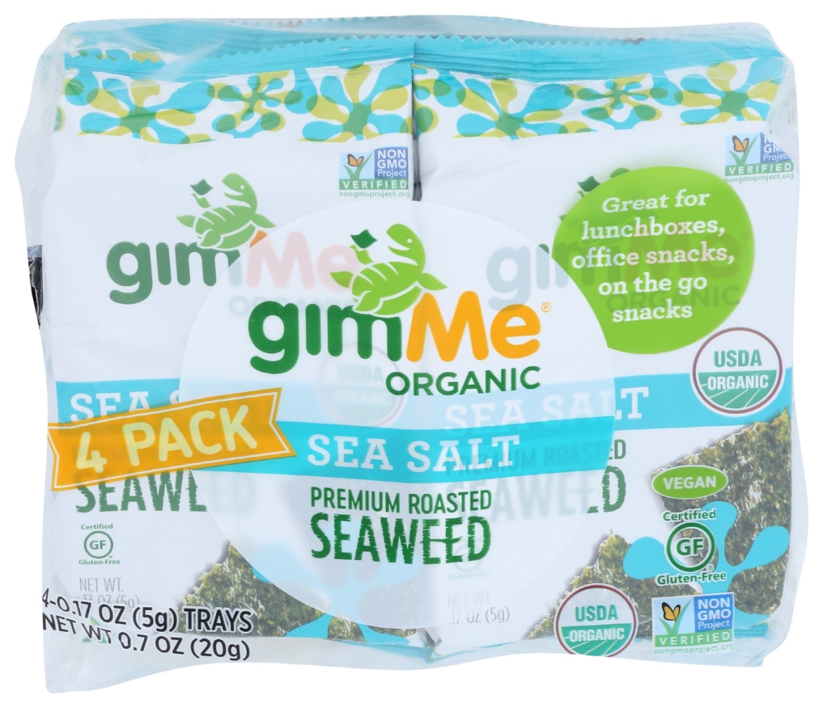 Picture of Gimme KHRM00356552 0.7 oz Premium Organic Seaweed Sea Salt&#44; Pack of 4
