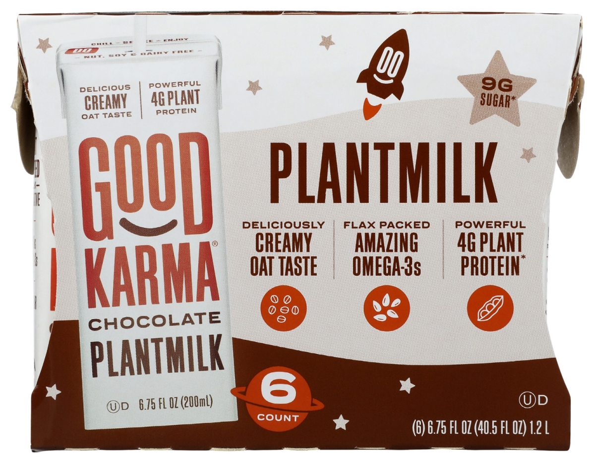 Picture of Good Karma KHRM00390727 40.5 fl oz Chocolate Plantmilk&#44; Pack of 6