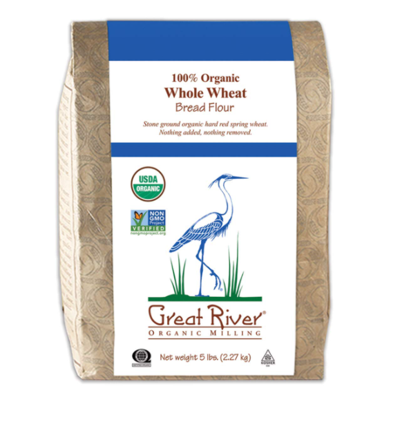Picture of Great River Organic Milling KHCH00386528 5 lbs Organic Whole Wheat Bread Flour