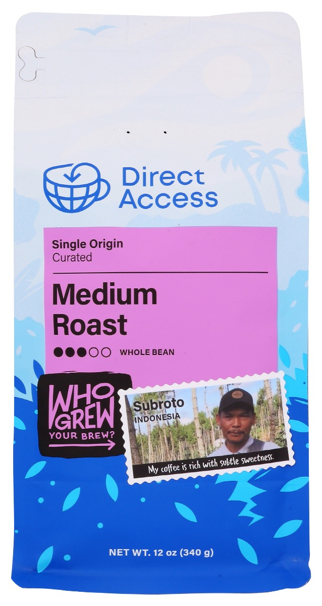 Picture of Direct Access KHCH00386153 12 oz Whole Bean Medium Roast Coffee