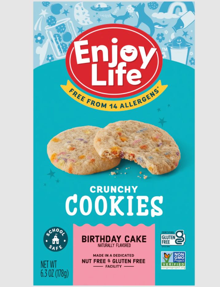 Picture of Enjoy Life KHCH00392716 6.3 oz Birthday Cake Crunchy Cookies