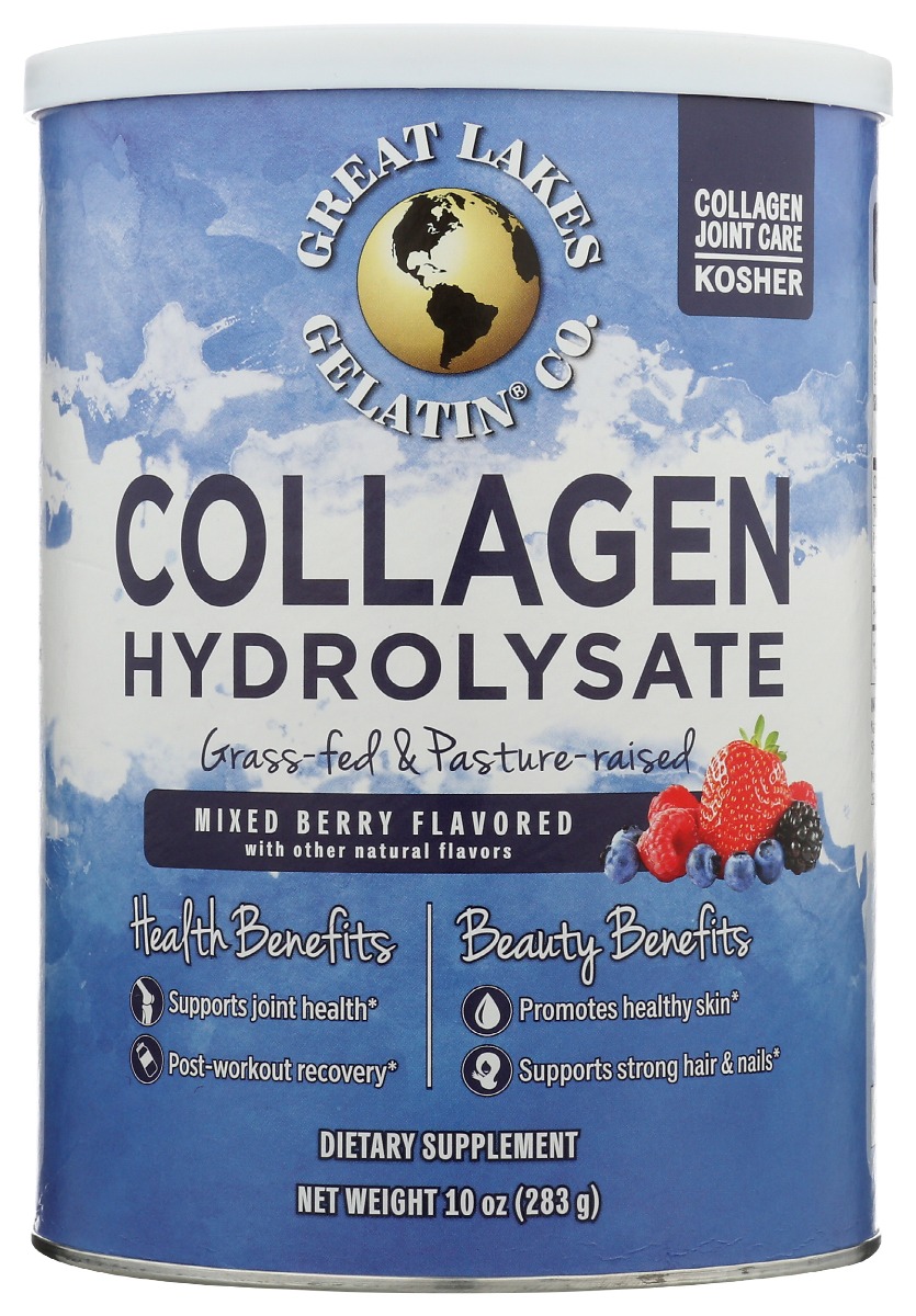 Picture of Great Lakes Wellness KHRM00362531 10 oz Mixed Berry Collagen Powder