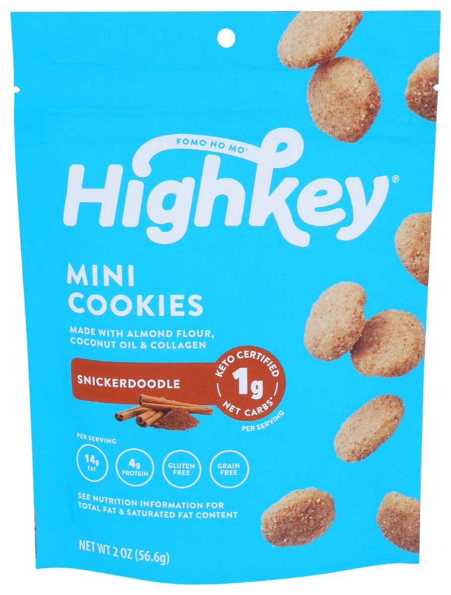 Picture of High Key Snacks KHRM00351242 2 oz Mini Cookies Snickerdoodle