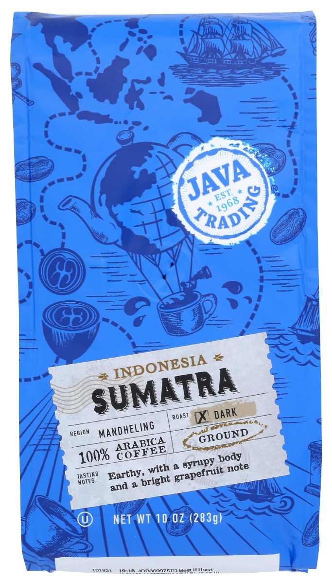 Picture of Java Trading KHRM00384414 12 oz Sumatra Mandheling Ground Coffee