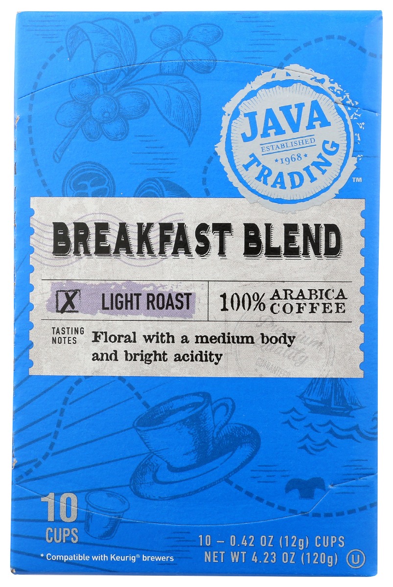 Picture of Java Trading KHRM00384416 Breakfast Blend Single Serve Coffee - Pack of 10