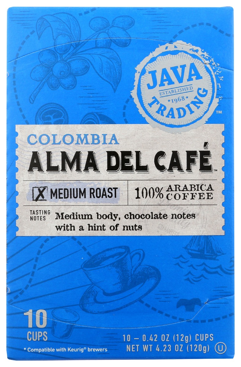 Picture of Java Trading KHRM00384417 Colombia Alma Del Cafe Single Serve Coffee - Pack of 10