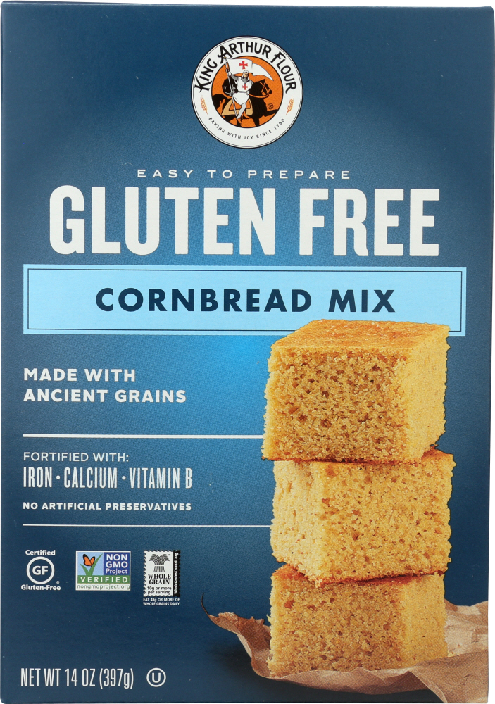 Picture of King Arthur Flour KHLV00278678 14 oz Gluten-Free Cornbread Mix