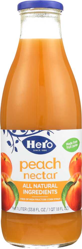 Picture of Hero KHLV00138694 33.75 oz Peach Nectar Juice