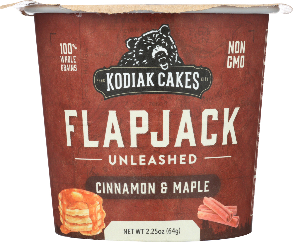 Picture of Kodiak Cakes KHLV00276092 2.25 oz Unleashed Flapjack Cinnamon & Maple Cup