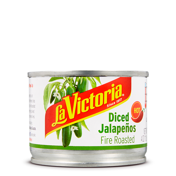 Picture of La Victoria KHRM00069084 4 oz Fire Roasted Diced Jalapenos Hot Dish