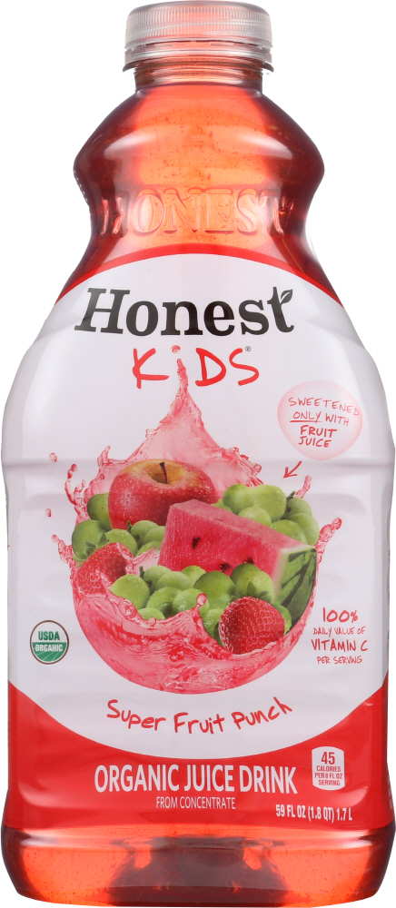 Picture of Honest Tea KHLV00263942 59 oz Organic Super Fruit Punch Juice