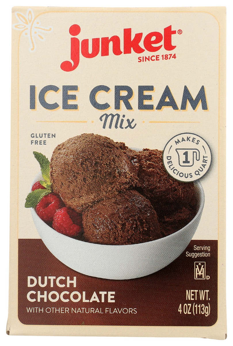 Picture of Junket KHRM00367828 4 oz Ice Cream Dutch Choco Mix
