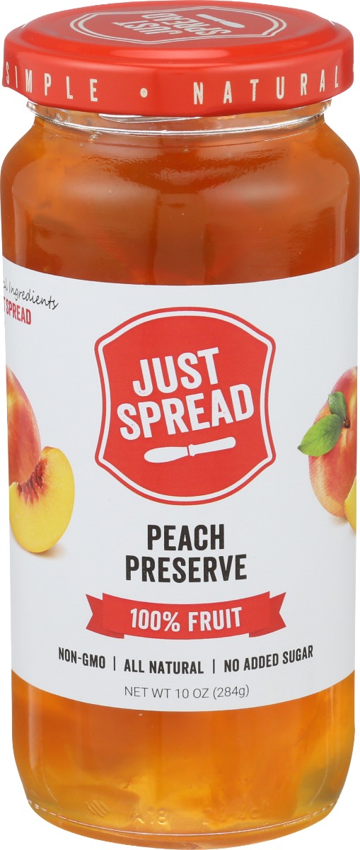 Picture of Just Spread KHRM00334935 10 oz Peach Fruit Preserve