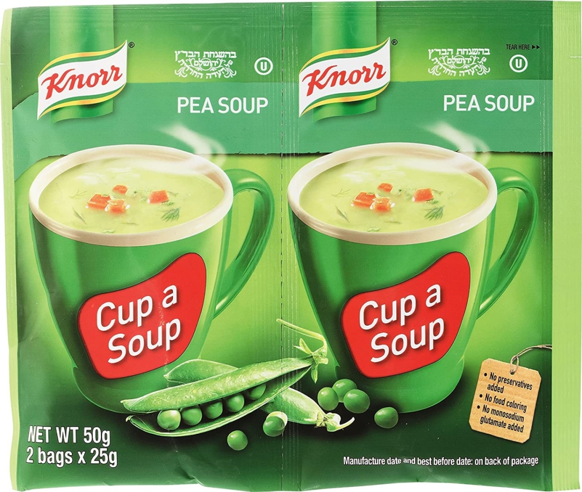Picture of Knorr - Kosher KHRM00363922 1.76 oz Peas Instant Cup Soup