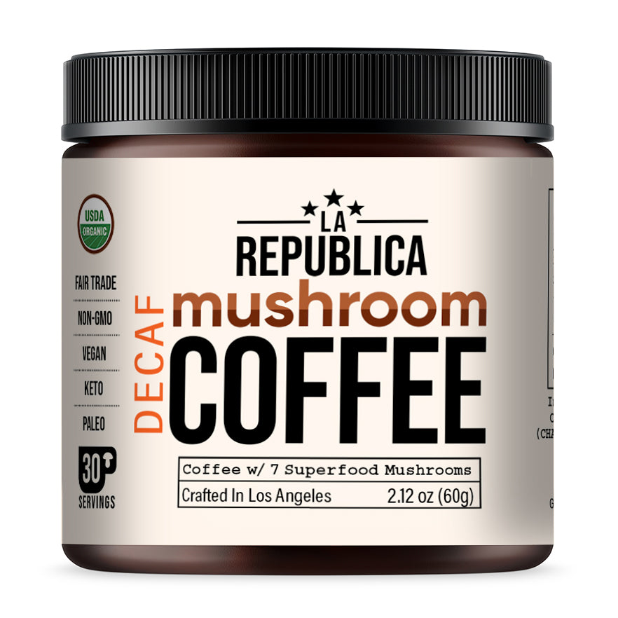 Picture of La Republica Coffee KHCH00386051 2.12 oz Decaf Mushroom 7 Super Coffee