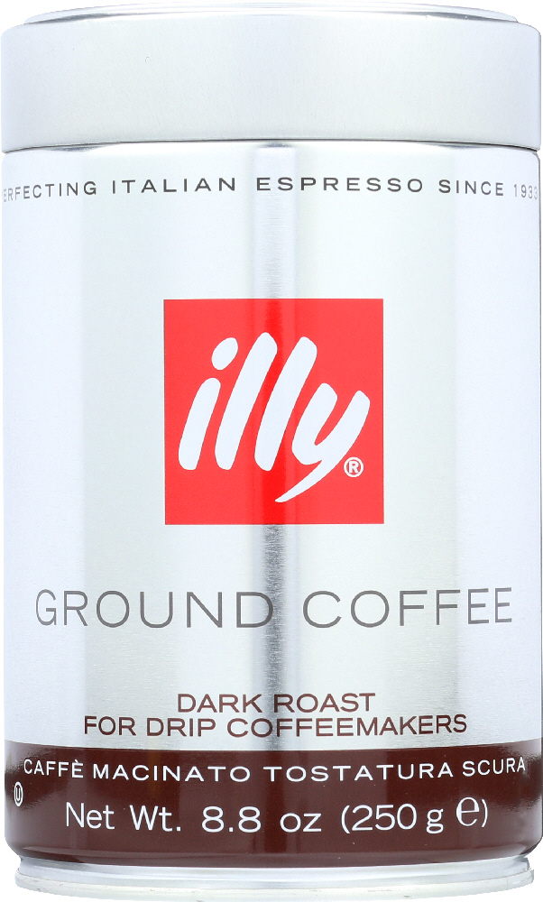 Picture of Illy KHLV00150747 8.8 oz Ground Drip Dark Roast Coffee