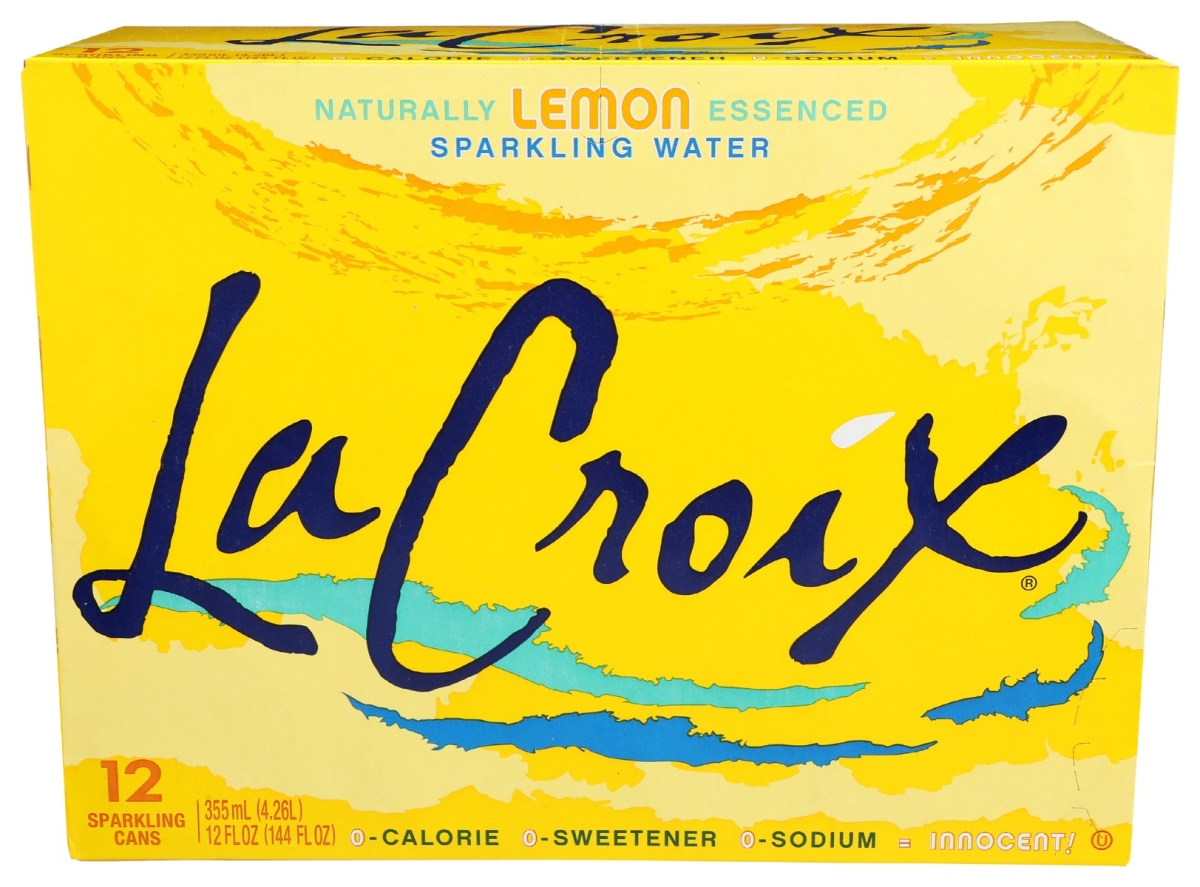 Picture of La Croix KHRM00032029 144 fl oz Lemon Essence Sparkling Water&#44; Pack of 12