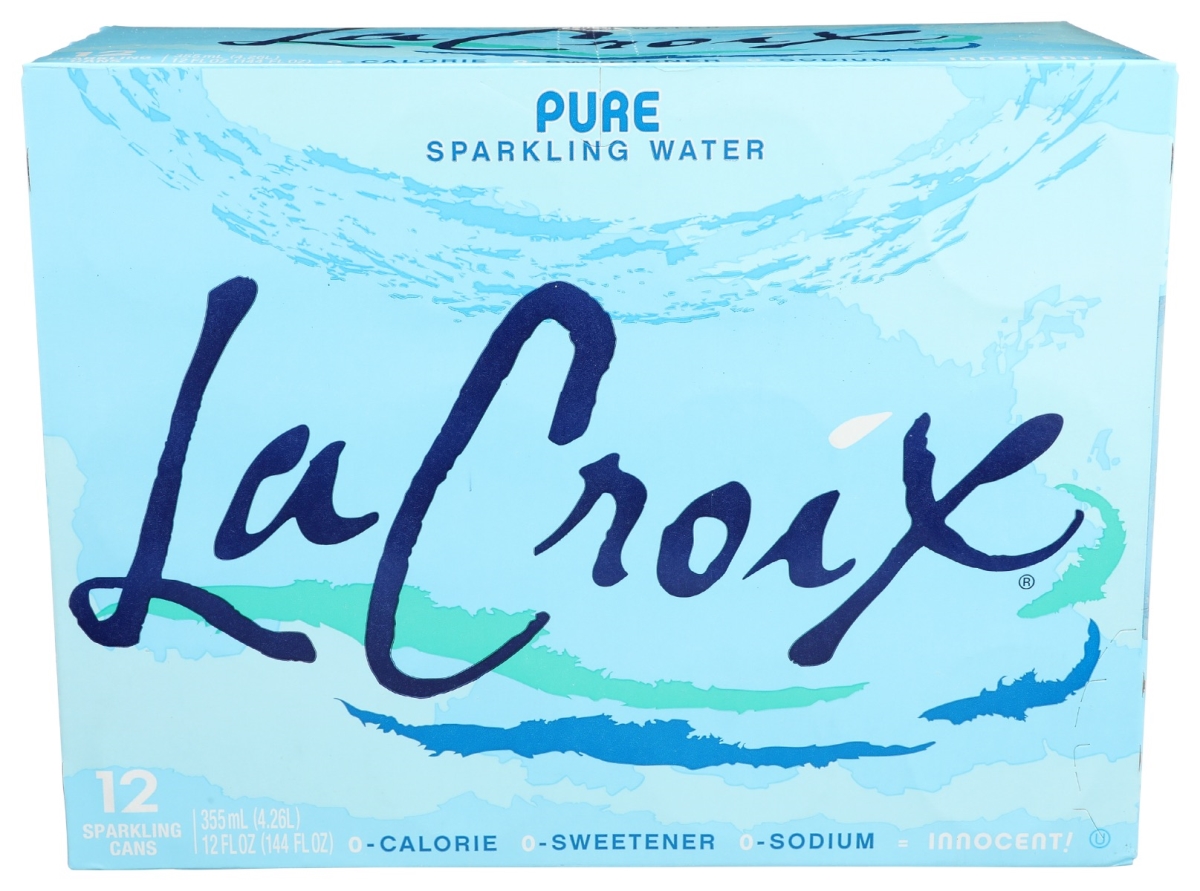 Picture of La Croix KHRM00032031 144 fl oz Pure Sparkling Water&#44; Pack of 12