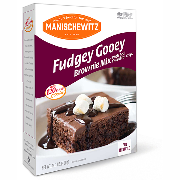 Picture of Manischewitz KHRM00068284 14.1 oz Fudgey Gooey Brownie Mix