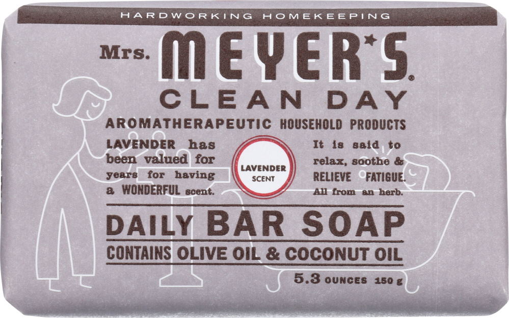 Picture of Mrs Meyers Clean Day KHLV00113635 5.3 oz Lavender Scent Daily Bar Soap