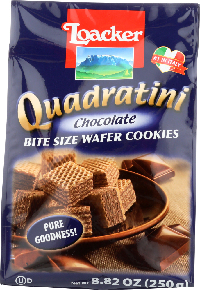 Picture of Loacker KHLV00485607 8.82 oz Quadratini Chocolate Wafer Cookies