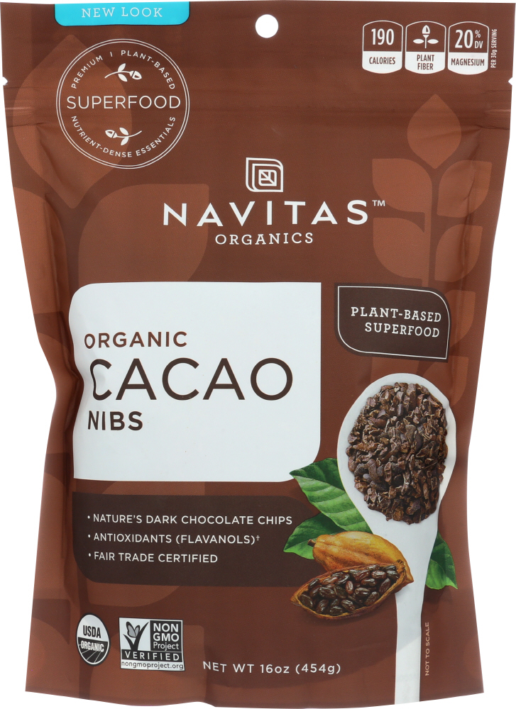 Picture of Navitas KHLV00114900 16 oz Cacao Nibs Organic