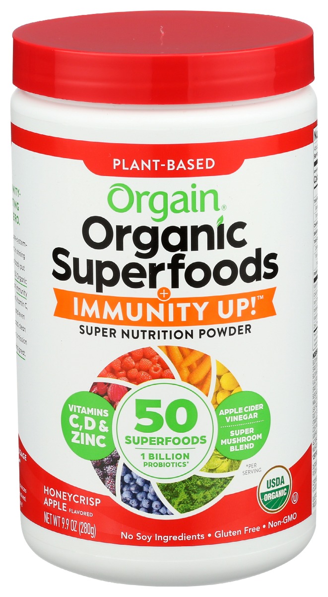 Picture of Orgain KHCH00381394 9.9 oz Superfoods Immunity Up Honeycrisp Apple Powder