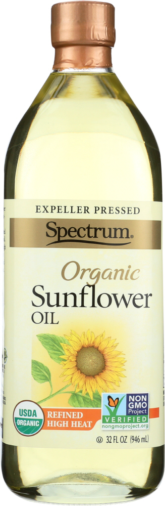 Picture of Spectrum Organic Products KHLV00402420 32 oz Organic High Heat Sunflower Oil