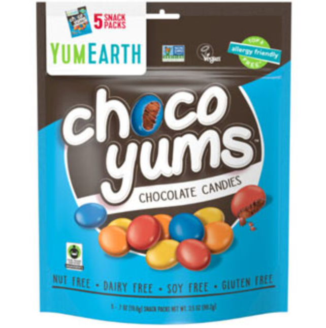 Picture of Yumearth KHCH00389423 3.5 oz Choco Yums Chocolate Candies Snack Pack